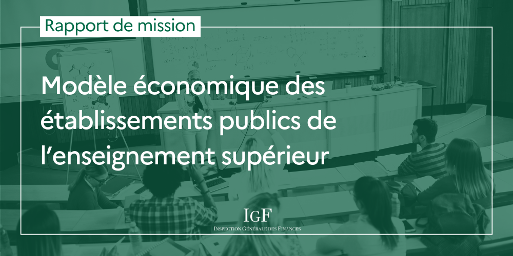 Modèle économique des établissements publics de l’enseignement supérieur